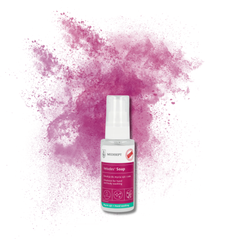 MEDISEPT VELODES Soap emulsja do mycia rąk i ciała 50 ml - 2