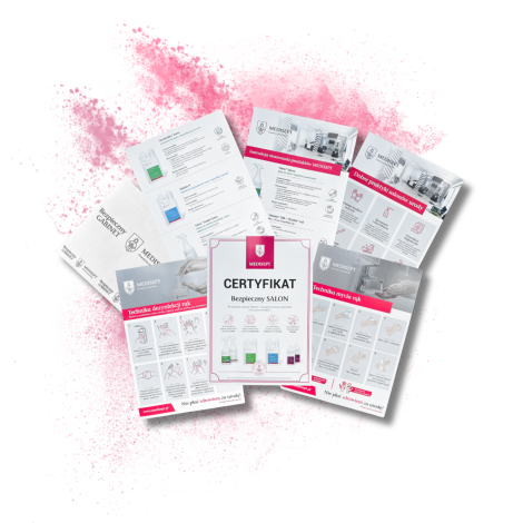 MEDISEPT Bezpieczny Salon Beauty certyfikat + materiały informacyjne - 2