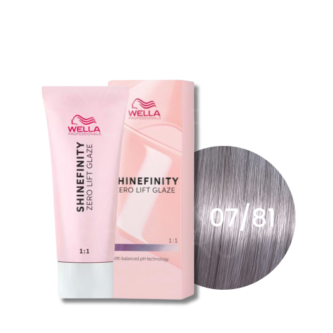 WELLA SHINEFINITY Zero Lift Glaze półtrwała farba do włosów 60 ml | 07/81