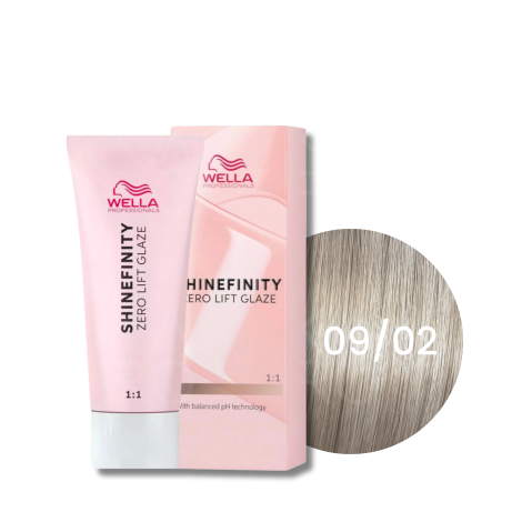 WELLA SHINEFINITY Zero Lift Glaze półtrwała farba do włosów 60 ml | 09/02