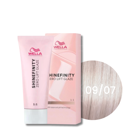 WELLA SHINEFINITY Zero Lift Glaze półtrwała farba do włosów 60 ml | 09/07