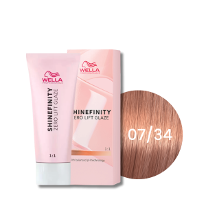 WELLA SHINEFINITY Zero Lift Glaze półtrwała farba do włosów 60 ml | 07/34
