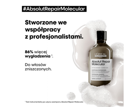 L'OREAL ABSOLUT REPAIR MOLECULAR szampon molekularny do włosów 300 ml - 3