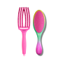 OLIVIA GARDEN LOVE YOUR HAIR zestaw szczotek Fingerbrush + Aurora | róż - 3