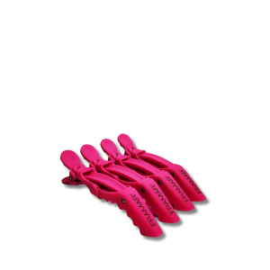 FRAMAR Gator Grips Pink krokodylki spinki klipsy do włosów 4 szt. | Różowe