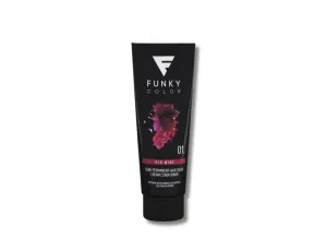 FUNKY COLOR toner odżywka koloryzująca w kremie 100 ml | 01 Red Wine
