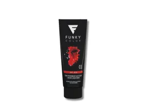 FUNKY COLOR toner odżywka koloryzująca w kremie 100 ml | 03 Hot Red