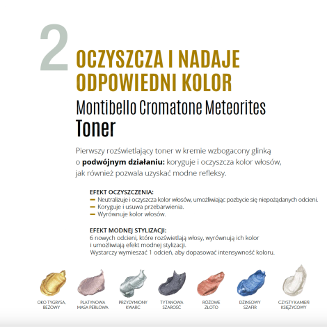 MONTIBELLO CROMATONE METEORITES toner rozświetlający 60 ml | Platinum Nacre - 6