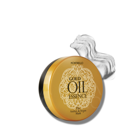 MONTIBELLO GOLD OIL ESSENCE maska bursztynowo arganowa do włosów 200 ml - 2
