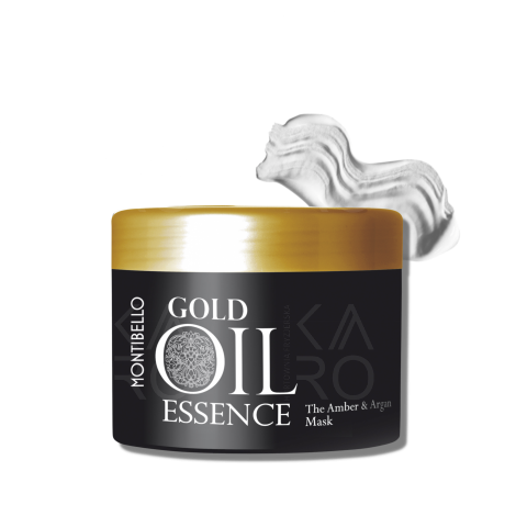 MONTIBELLO GOLD OIL ESSENCE maska bursztynowo arganowa do włosów 500 ml - 2
