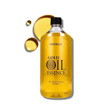 MONTIBELLO GOLD OIL ESSENCE szampon bursztynowo arganowy do włosów 1000 ml - 2