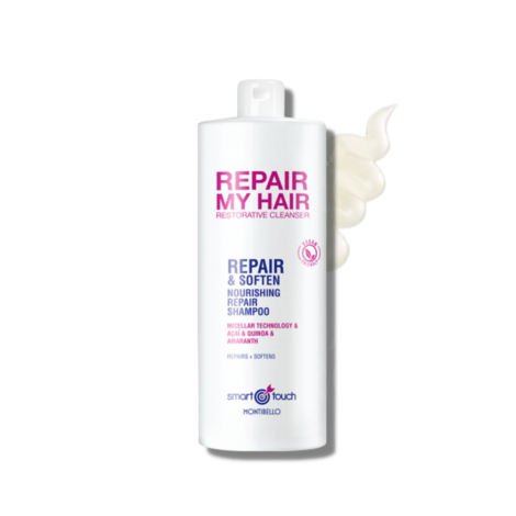 MONTIBELLO SMART TOUCH Repair My Hair delikatny szampon micelarny 1000 ml - 2