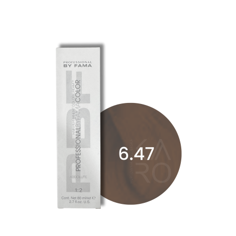 BY FAMA ABSOLUTE profesjonalna trwała farba do włosów 80 ml | 6.47