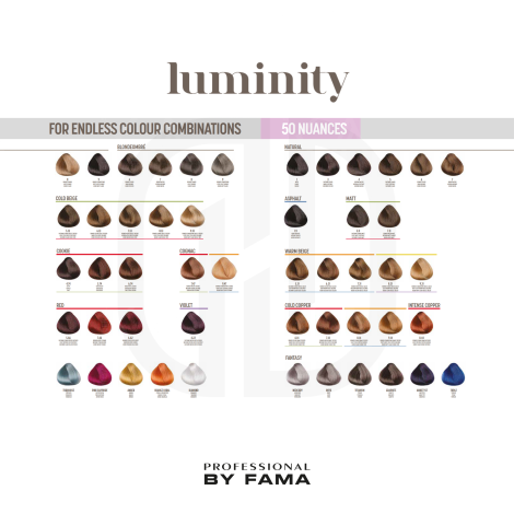 BY FAMA LUMINITY półtrwała farba do włosów 80 ml | Blondeombre 9 - 3