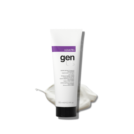 GENUS KERATIN Anti-Frizz krem regenerujący do włosów uszkodzonych 300 ml - 2