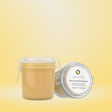 GENUS MAXY LOOK Egg Line maska restrukturyzująco-odżywcza do włosów 350 ml - 3