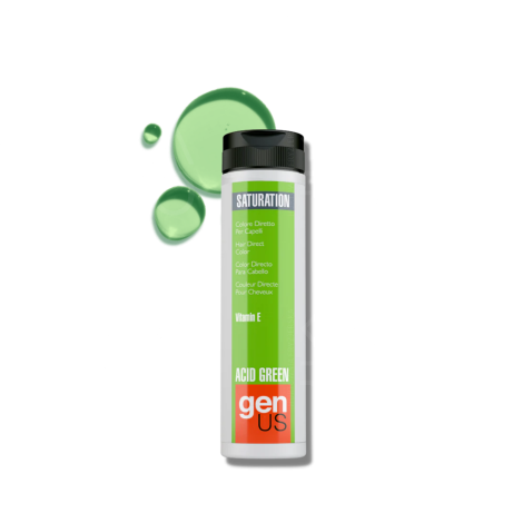 GENUS SATURATION toner koloryzujący w żelu bez amoniaku 150 ml | Acid Green - 2